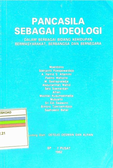 Pancasila Sebagai Ideologi Dalam Berbagai Bidang Kehidupan Bermasyarakat, Berbangsa Dan Bernegara